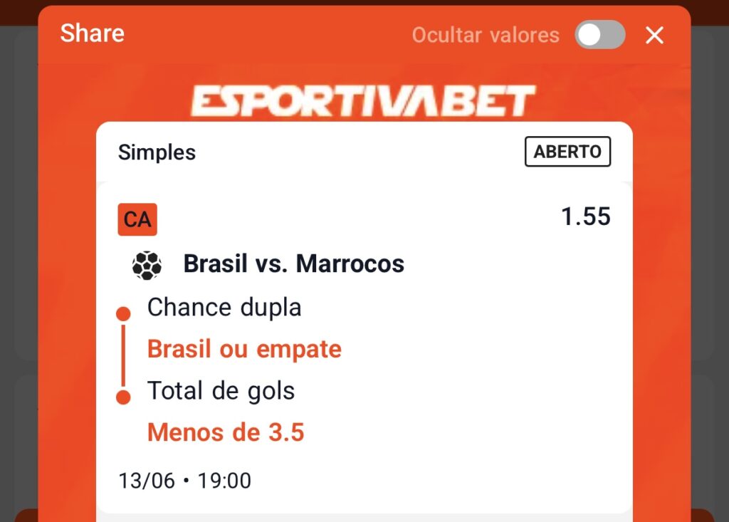 palpite para o jogo do Brasil x Marrocos