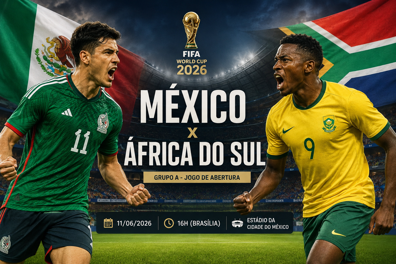 mexico x africa do súl na copa