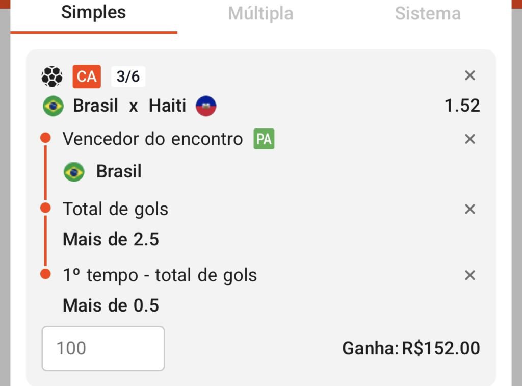 palpite para o jogo Brasil x Haiti